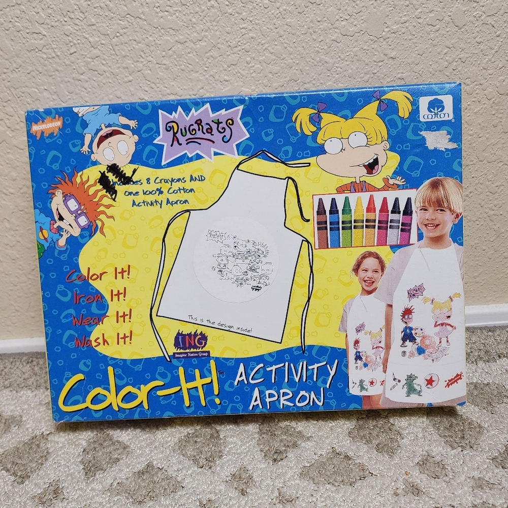 Vintage Rugrats Color It Activity Apron